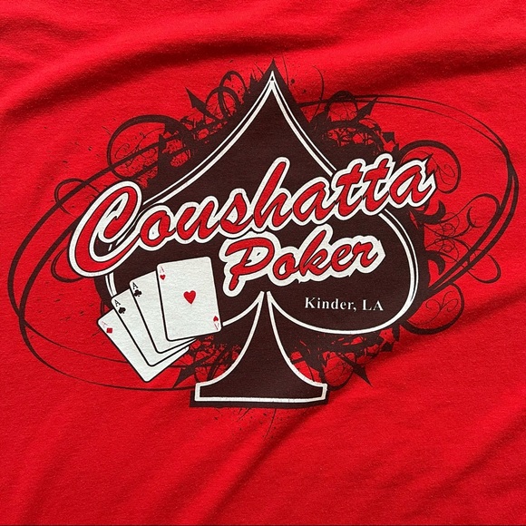 Coushatta Poker Ace Graphic T-Shirt Men Size XL - Picture 4 of 7